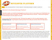 Tablet Screenshot of developer.mindjolt.com